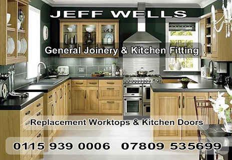 Jeff Wells - Nottingham - NgTrader - General Joinery and Kitchen Fitting - Replacement Worktops and kitchen doors