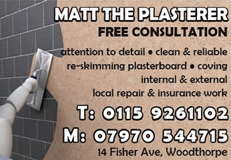 Matt The Plasterer - Nottingham - NgTrader