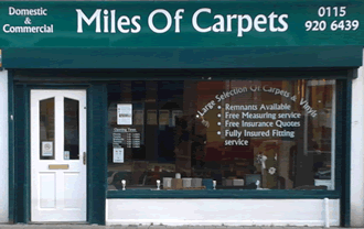 Miles of carpets picture of shop front Arnold Nottingham