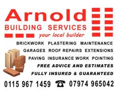 Arnold Building Services - Nottingham - Call 07974 965042