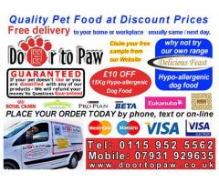 Door To Paw - Quality Pet Food at Discount Prices - Call 07931 929635